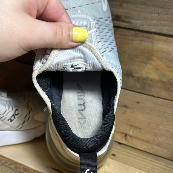 Nike Air Max 270 White Sneakers - Picture 8 of 10